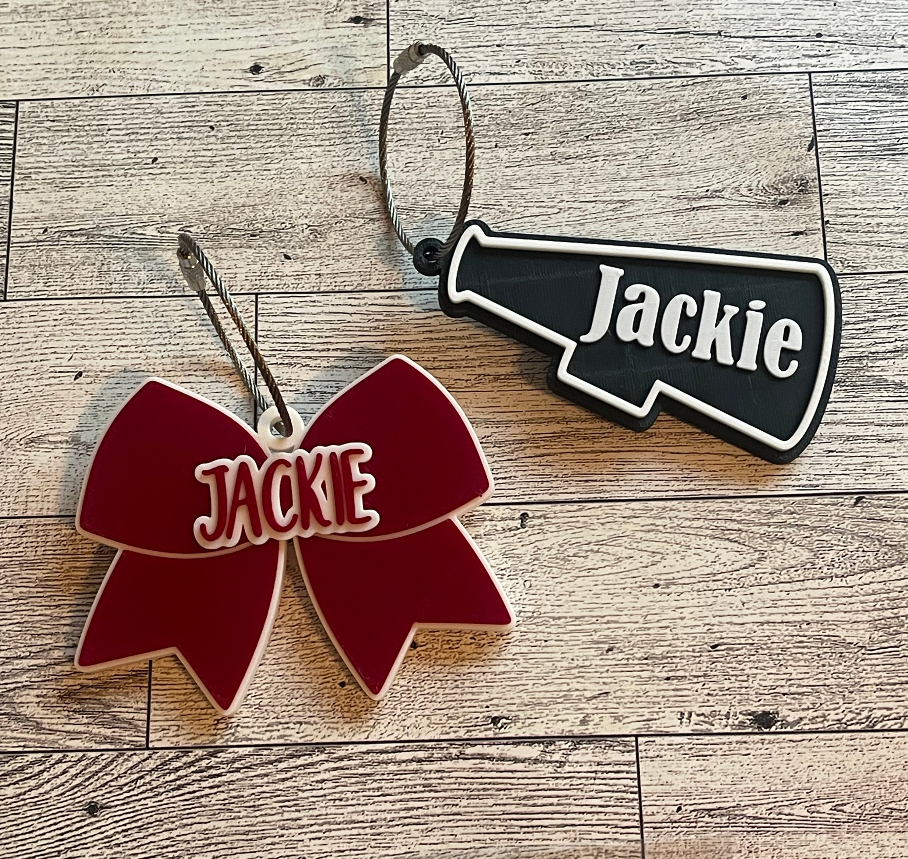 Cheer bag tag